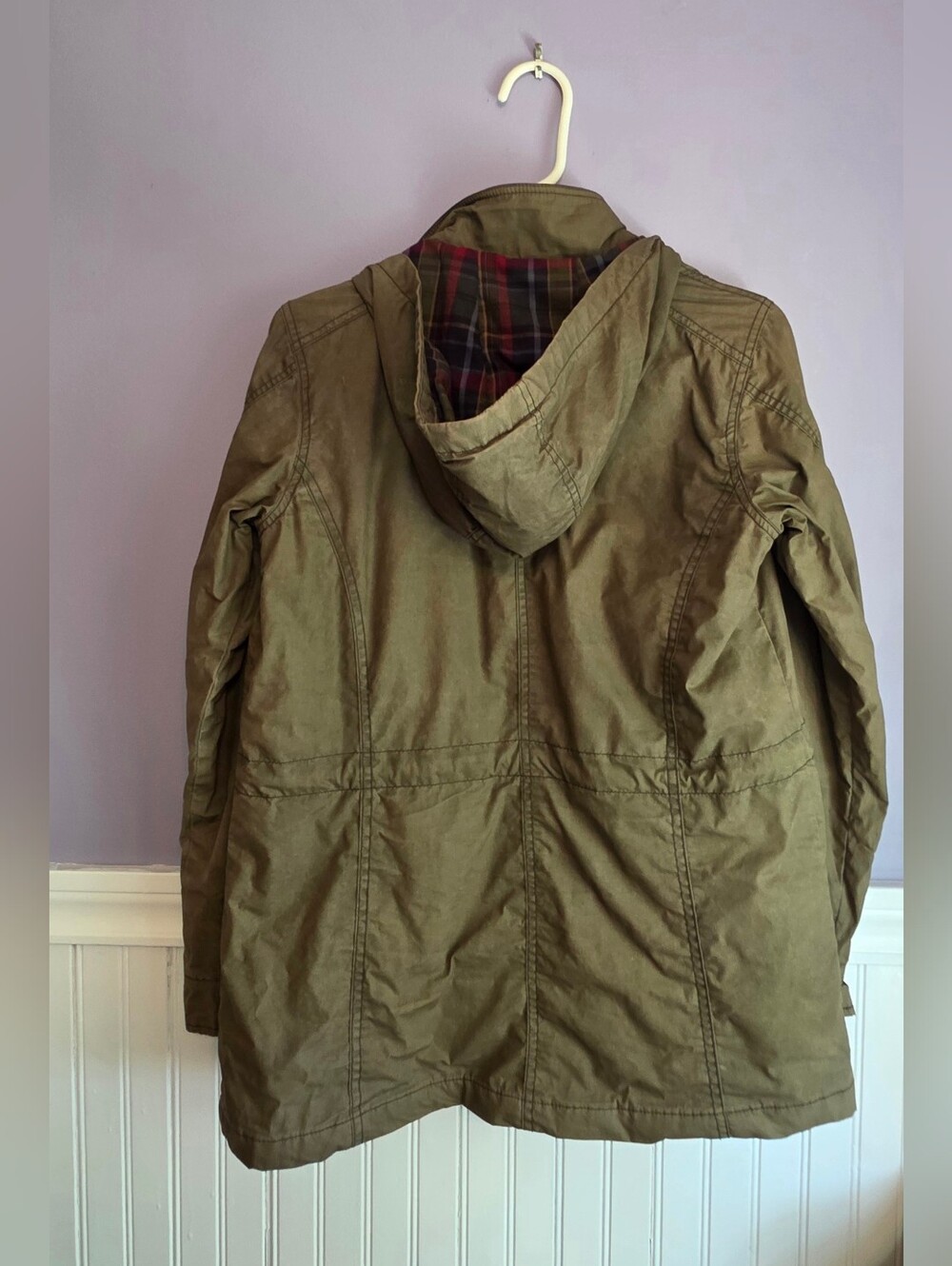 Orvis, 🫒 Women's Dark Olive Utility Waxed Cotton Jacket - Picture 2 of 6